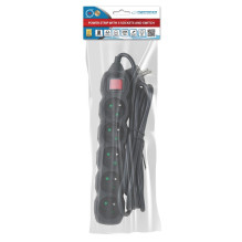 Esperanza ELK215K Power strip 5GN / 3M Black