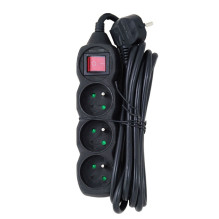 Esperanza ELK211K Power strip 3GN / 3M Black