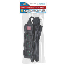 Esperanza ELK211K Power strip 3GN / 3M Black