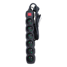 Esperanza ELK217K Power strip 6GN / 1,5M Black