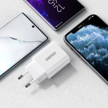 Choetech USB Type C PD 20W sieninis įkroviklis baltas (Q5004 V4)