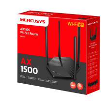 Belaidis maršrutizatorius, MERCUSYS, 1500 Mbps, Wi-Fi 6, IEEE 802.11a / b / g, IEEE 802.11n, IEEE 802.11ac, IEEE 802.11a