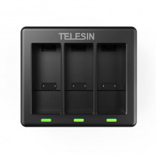 Telesin 3-slot charger for GoPro Hero 9 / Hero 10 + 2 batteries (GP-BTR-903-B)