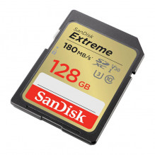 Atminties kortelė SANDISK EXTREME SDXC 128 GB 180/ 90 MB/ s UHS-I U3 (SDSDXVA-128G-GNCIN)