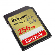Atminties kortelė SANDISK EXTREME SDXC 256 GB 180/ 130 MB/ s UHS-I U3 (SDSDXVV-256G-GNCIN)