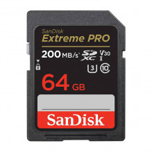 Atminties kortelė SANDISK EXTREME PRO SDXC 64GB 200/ 90 MB/ s UHS-I U3 (SDSDXXU-064G-GN4IN)