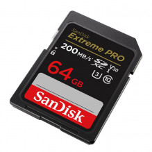 Atminties kortelė SANDISK EXTREME PRO SDXC 64GB 200/ 90 MB/ s UHS-I U3 (SDSDXXU-064G-GN4IN)