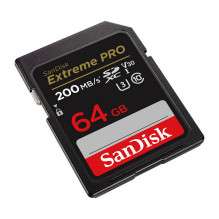 Atminties kortelė SANDISK EXTREME PRO SDXC 64GB 200/ 90 MB/ s UHS-I U3 (SDSDXXU-064G-GN4IN)