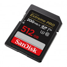 Atminties kortelė SANDISK EXTREME PRO SDXC 512GB 200/ 140 MB/ s UHS-I U3 (SDSDXXD-512G-GN4IN)
