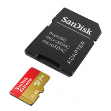 Memory card SANDISK EXTREME microSDXC 256 GB 190/ 130 MB/ s UHS-I U3 (SDSQXAV-256G-GN6MA)