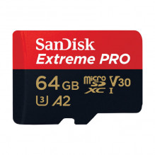 Atminties kortelė SANDISK EXTREME PRO microSDXC 64GB 200/ 90 MB/ s UHS-I U3 (SDSQXCU-064G-GN6MA)