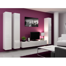 Cama TV Stand VIGO '180' 30 / 180 / 40 white / white gloss