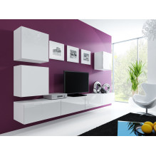 Cama TV Stand VIGO '180' 30 / 180 / 40 white / white gloss