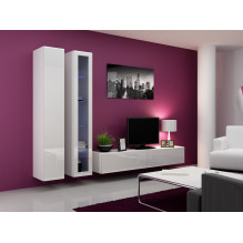 Cama TV Stand VIGO '180' 30 / 180 / 40 white / white gloss