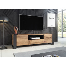 Cama TV stovas WOOD WOOD / antracitas