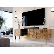 RTV JUNGLE cabinet 190x40.5x59.5 oak wotan + black legs