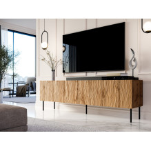 RTV JUNGLE cabinet 190x40.5x59.5 oak wotan + black legs