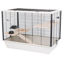 INTER-ZOO Hugo Wood grey - cage for rodents - 78 x 48 x 58cm