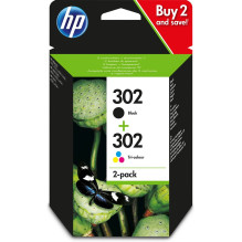 HP 302 2-pack Black / Tri-color Original Ink Cartridges