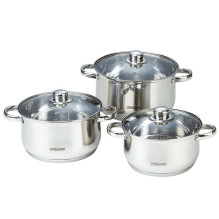 MAESTRO MR-2020-6M 6-piece cookware set, stainless steel