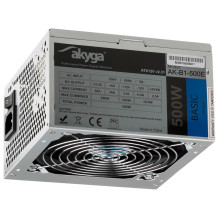 Akyga AK-B1-500E maitinimo blokas 500 W 20+4 kontaktų ATX ATX pilka