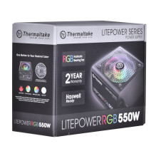 Kompiuterio maitinimo šaltinis THERMALTAKE LITEPOWER RGB 550W, 24 kontaktų