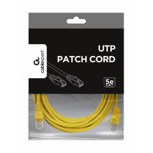 PATCH CABLE CAT5E UTP 5M / YELLOW PP12-5M / Y GEMBIRD