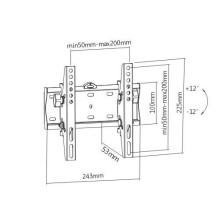 TELEVIZORIAUS ACC SIENOS MONTAVIMAS 23-42&quot; / WM-42T-02 GEMBIRD