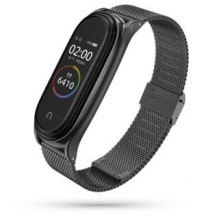 Tech-Protect Tech-Protect MilaneseBand dirželis skirtas Xiaomi Mi Smart Band 5 / 6 / 6 NFC - juodas