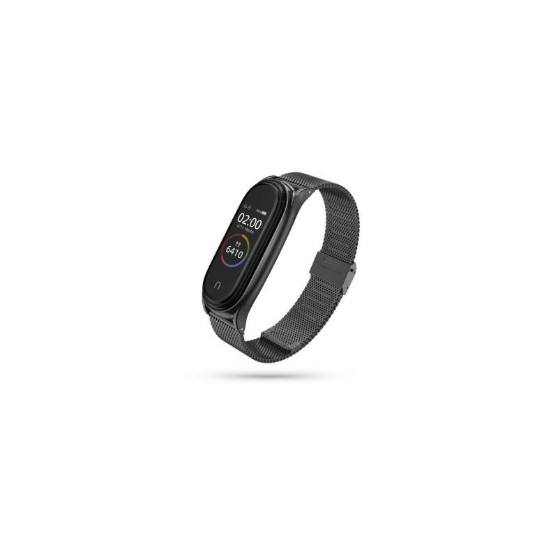 Tech-Protect Tech-Protect MilaneseBand dirželis skirtas Xiaomi Mi Smart Band 5 / 6 / 6 NFC - juodas