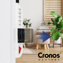 Cronos Synthelith Pro CRP-500TWP 500 vatų pilkos spalvos infraraudonųjų spindulių šildytuvas su Wi-Fi ir nuotolinio vald