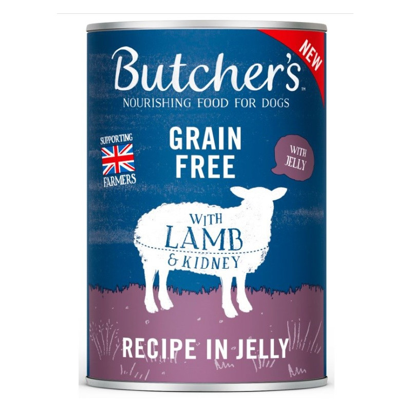 BUTCHER'S Original Recipe in Jelly lamb - wet dog food - 400g