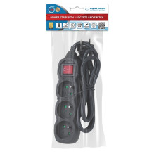 Esperanza ELK210K Power strip 3GN / 1,5M Black