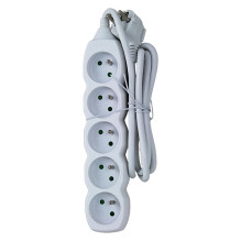 Esperanza ELK207W Power strip 5GN / 1.5M White