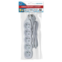 Esperanza ELK207W Power strip 5GN / 1.5M White