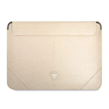 Guess Saffiano Triangle Logo case for a 14&quot; laptop - beige