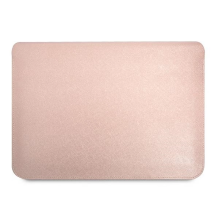 Guess Saffiano Triangle Logo case for a 16&quot; laptop - pink