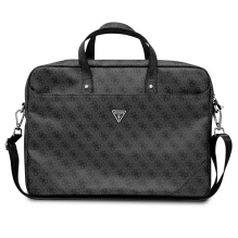 Guess Saffiano 4G Triangle Logo bag for a 16&amp; 39 &amp; 39 laptop - black