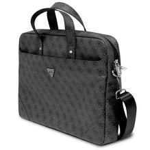 Guess Saffiano 4G Triangle Logo bag for a 16&amp; 39 &amp; 39 laptop - black