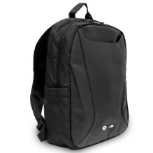 BMW Carbon&amp;Leather Tricolor backpack for a 16&quot; laptop - black