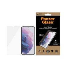 PanzerGlass E2E Microfracture antibakterinis stiklas, skirtas Samsung Galaxy S22 - su juodu rėmeliu