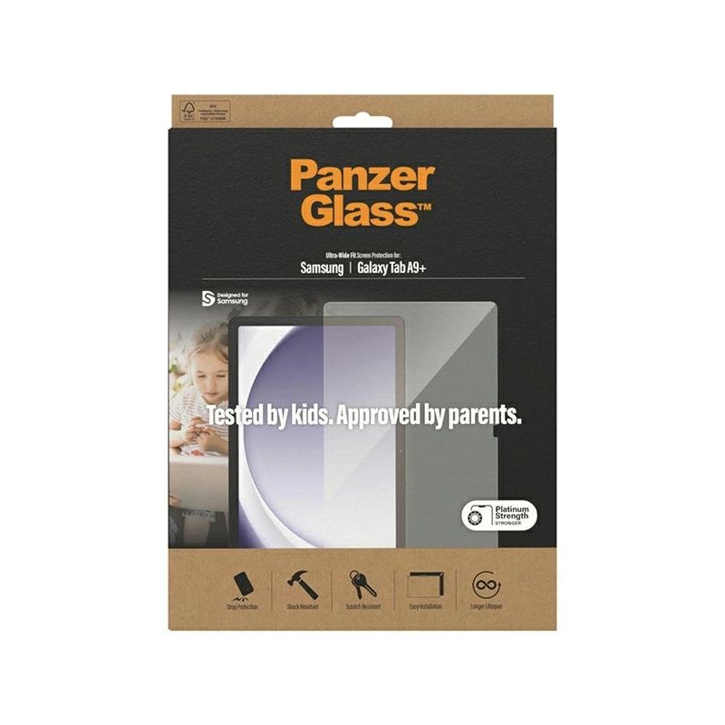 PanzerGlass Ultra-Wide Fit grūdintas stiklas, skirtas Samsung Galaxy Tab A9+