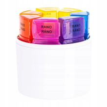 Round weekly medicine container 4 pores