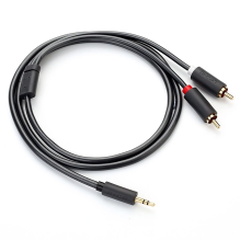 Ugreen AV102 10513 cable 3.5 mm mini jack (male) / 2RCA (male) 5m - gray