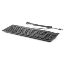 HP HP Slim USB Wired Keyboard - Smartcard - Black - EST