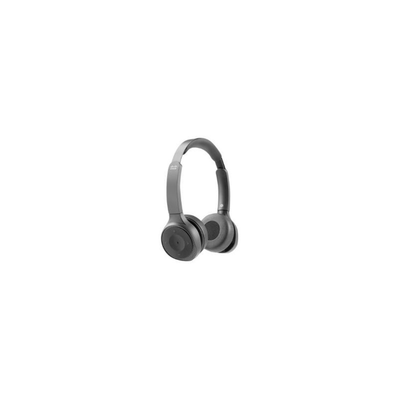 Cisco 730 Wireless Dual On-ear Headset USB-A Bundle - Carbon Black