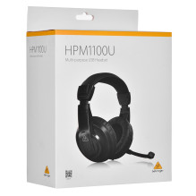 Behringer HPM1100 - uždaros ausinės su mikrofonu ir USB jungtimi