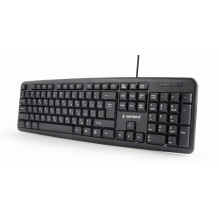 Gembird KB-U-103-RU keyboard Office USB QWERTY English, Russian Black