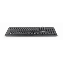 Gembird KB-U-103-RU klaviatūra Office USB QWERTY Anglų, Rusų Juoda