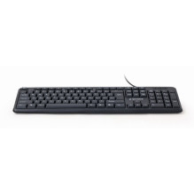 Gembird KB-U-103-RU klaviatūra Office USB QWERTY Anglų, Rusų Juoda